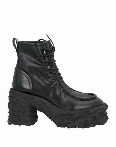 Premiata Woman Ankle boots Black Leather Cover