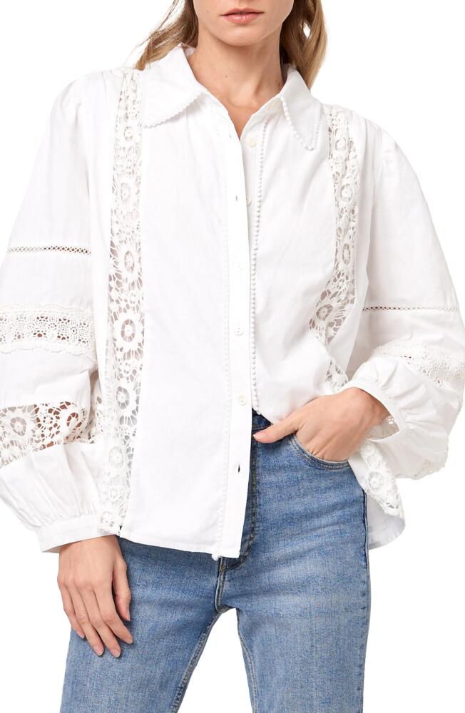 CIEBON Mollie Lace Trim Shirt in White Cover