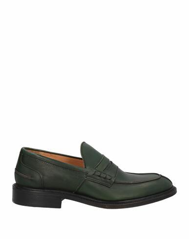 Tricker's Woman Loafers Dark green Calfskin Cover