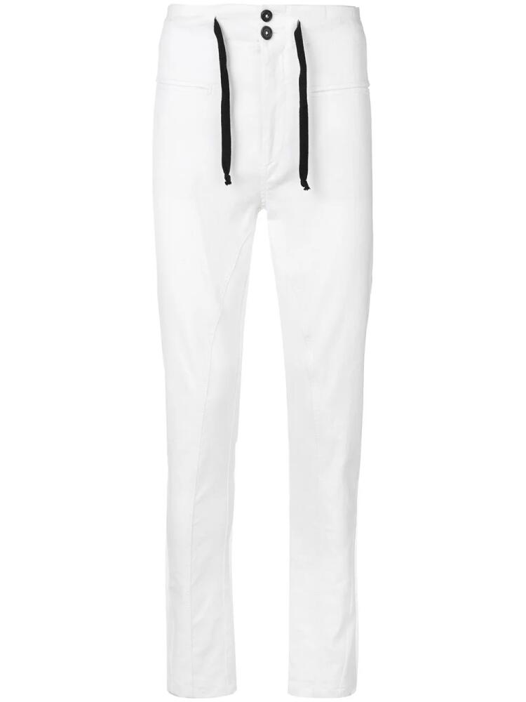 Ann Demeulemeester slim fit trousers - White Cover