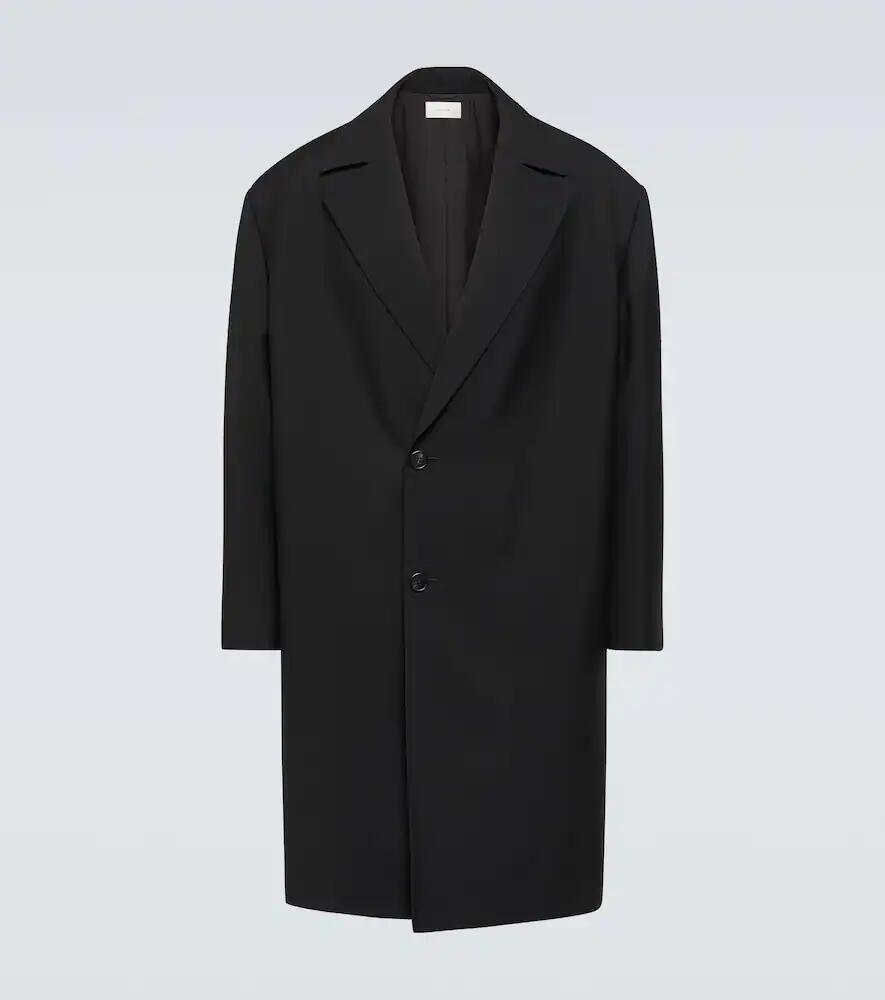 The Row Pers double-breasted virgin wool overcoat Cover