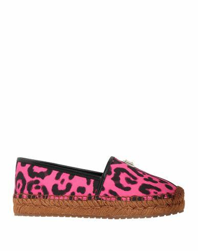 Dolce & gabbana Woman Espadrilles Fuchsia Textile fibers, Leather Cover