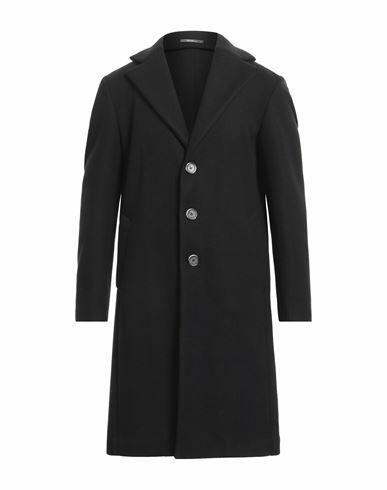 Havana & Co. Man Coat Black Polyester, Wool Cover