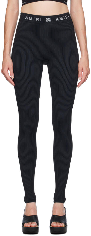 AMIRI Black MA Ribbed Seamless Leggings Cover