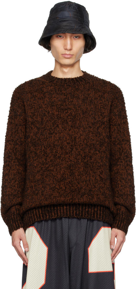 Dries Van Noten Brown Crewneck Sweater Cover