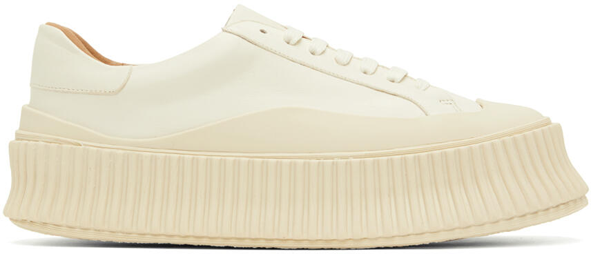 Jil Sander White Leather Platform Sneakers Cover