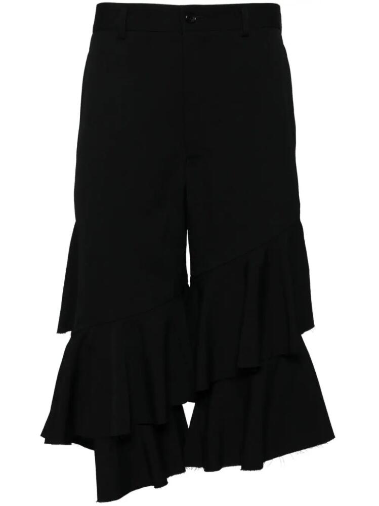 Black Comme Des Garçons ruffle shorts Cover