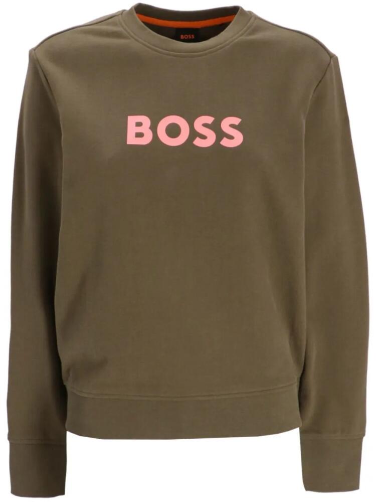 BOSS logo-print sweatshirt - Green Cover