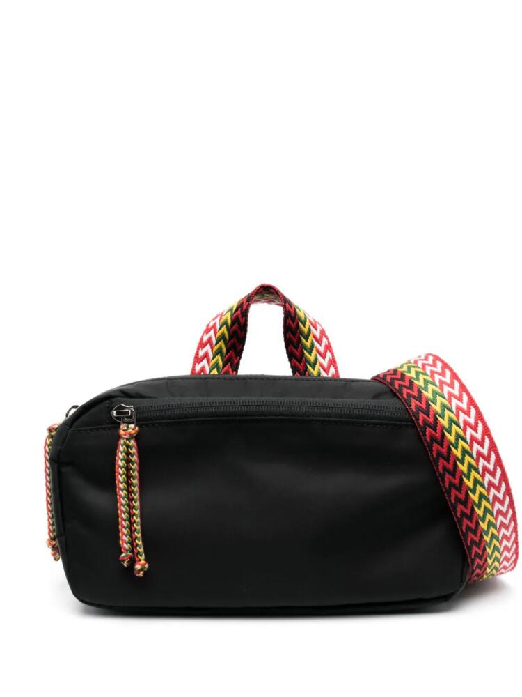 Lanvin chevron woven pattern belt bag - Black Cover