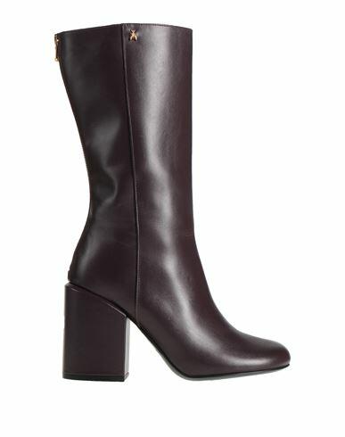 Patrizia Pepe Woman Boot Deep purple Soft Leather Cover