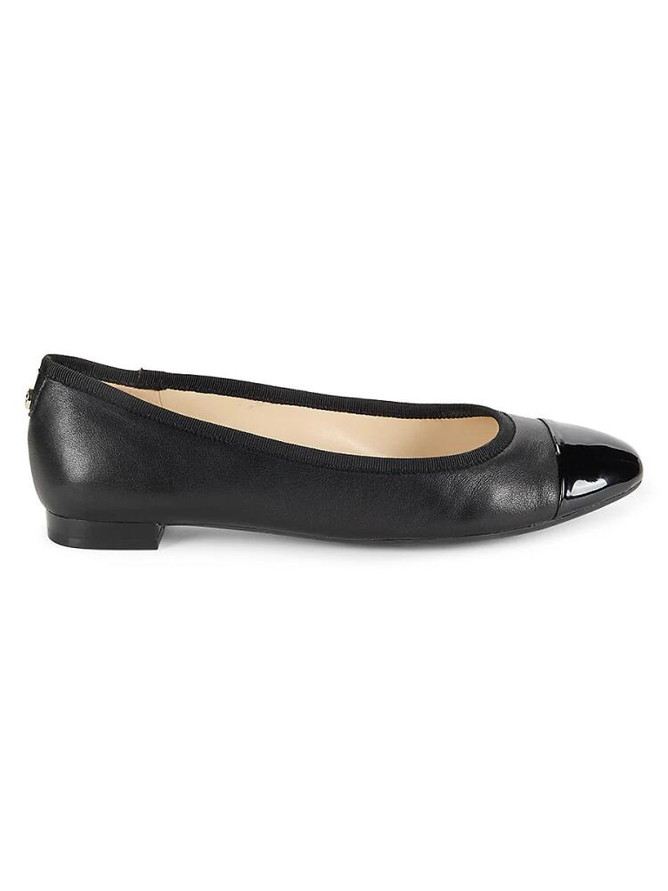 Nine West Women's Cap Toe Flat Pumps - Black Cover