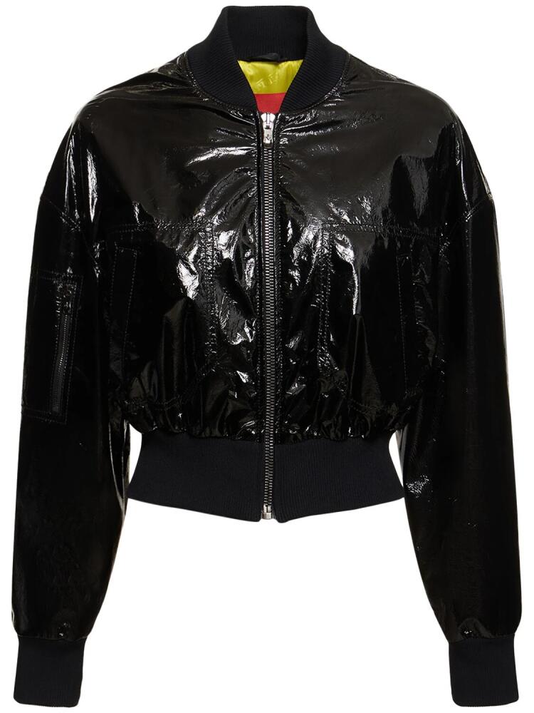 FERRARI Grosgrain Leather Bomber Jacket Cover