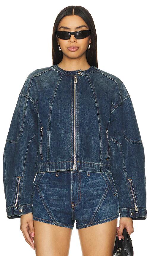 EB Denim Logan Moto Jacket in Blue Cover