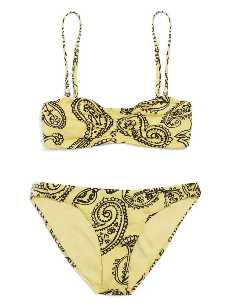 Bimba y Lola paisley-print bikini - Yellow Cover