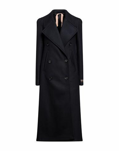 N°21 Woman Coat Navy blue Virgin Wool, Polyamide Cover