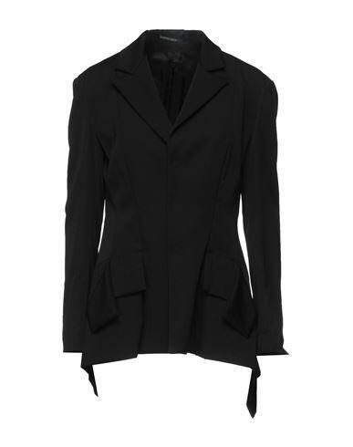 Yohji Yamamoto Woman Blazer Black Wool Cover