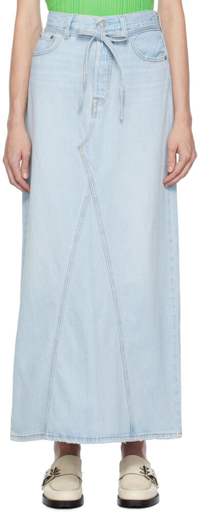 Levi's Blue Iconic Maxi Skirt Cover