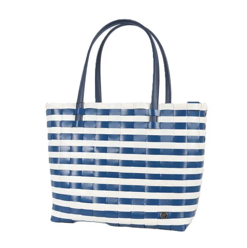 Handed By Sunny Bay Recycled Plastic Weekender Bag in Ocean Blue/pearl White Cover