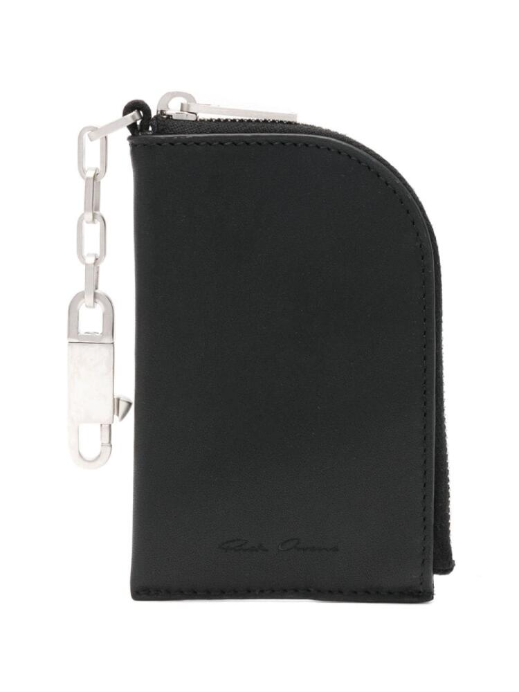 Rick Owens Hook leather wallet - Black Cover