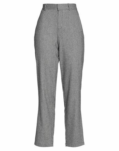 Niū Woman Pants Grey Polyester, Viscose, Wool, Elastane Cover