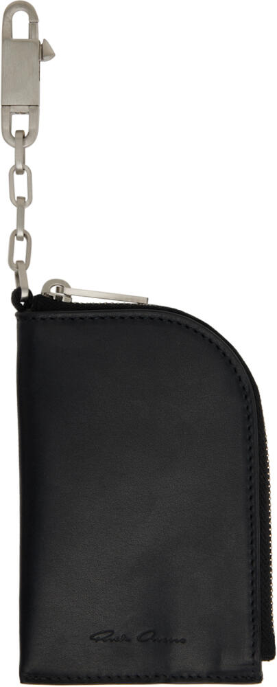 Rick Owens Black Lido Runway Hook Wallet Cover