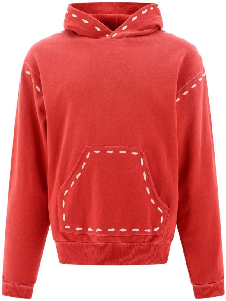 KAPITAL Marionette long-sleeved hoodie - Red Cover