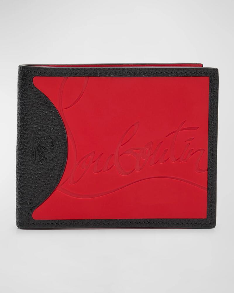 Christian Louboutin Men's Coolcard Two-Tone Leather Wallet Cover