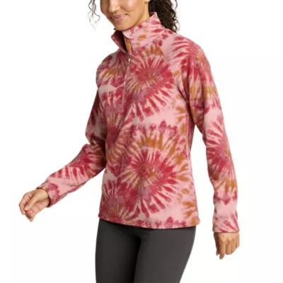 Eddie Bauer Women's Fast Fleece Raglan-Sleeve 1/4-Zip - Print Cover