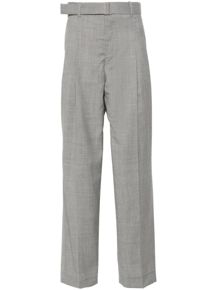 Etudes Cooper belted wide-leg trousers - Grey Cover