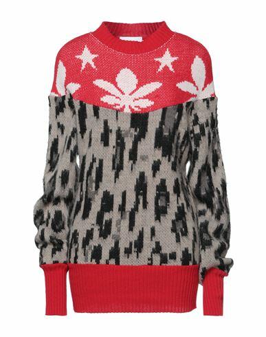 Brand Unique Woman Sweater Red Acrylic, Polyester, Wool Cover