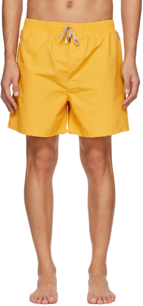 JACQUEMUS Yellow 'Le Maillot Praia' Swim Shorts Cover