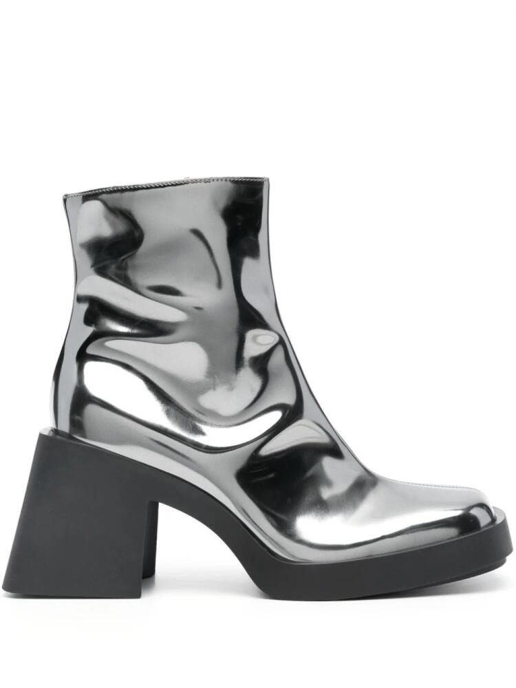 Justine Clenquet Milla 80mm metallic ankle boots Cover