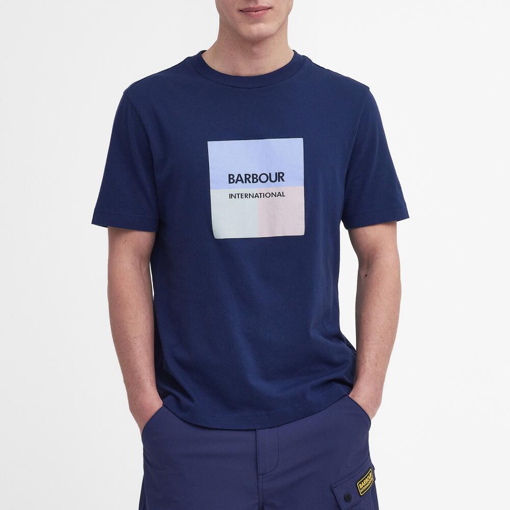 Barbour International Triptych Graphic Cotton-Jersey T-Shirt Cover