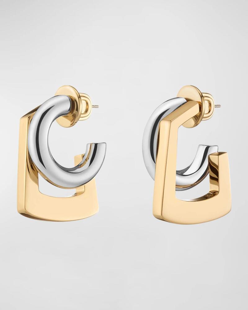 DEMARSON Tina Two-Tone Hoop Earrings Cover