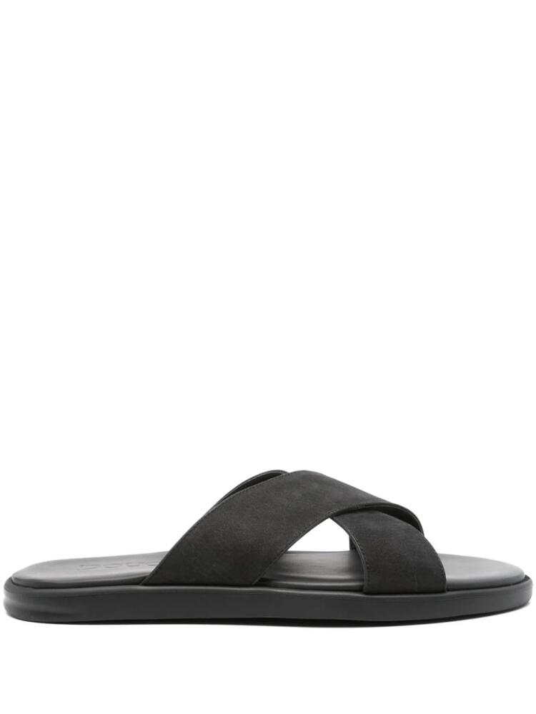 Doucal's slip-on leather sandals - Black Cover