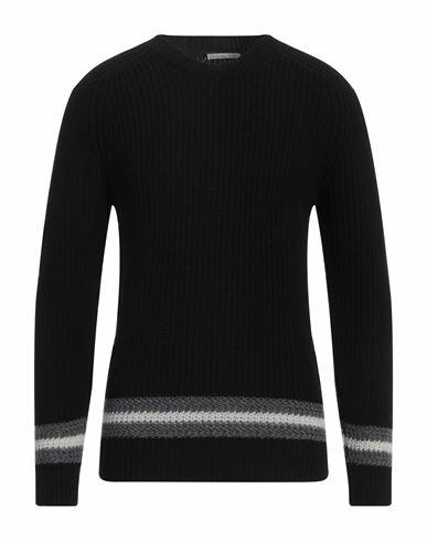 Grey Daniele Alessandrini Man Sweater Black Wool, Polyamide Cover