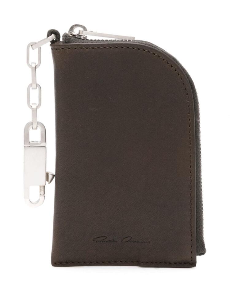 Rick Owens Hook leather wallet - Brown Cover