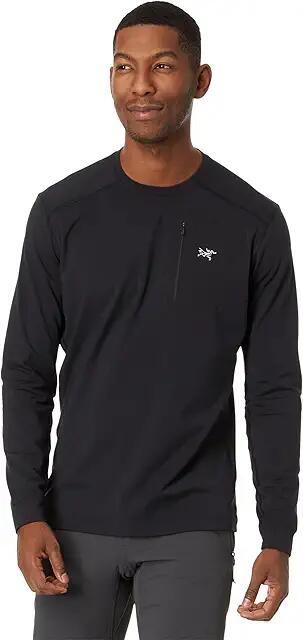 Arc'teryx Rho LT Crew Neck (Black) Men's Clothing Cover