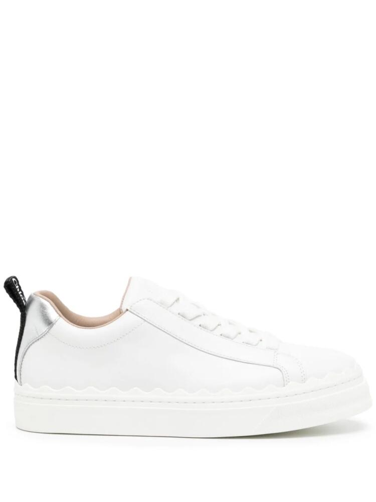 Chloé Lauren leather sneakers - White Cover