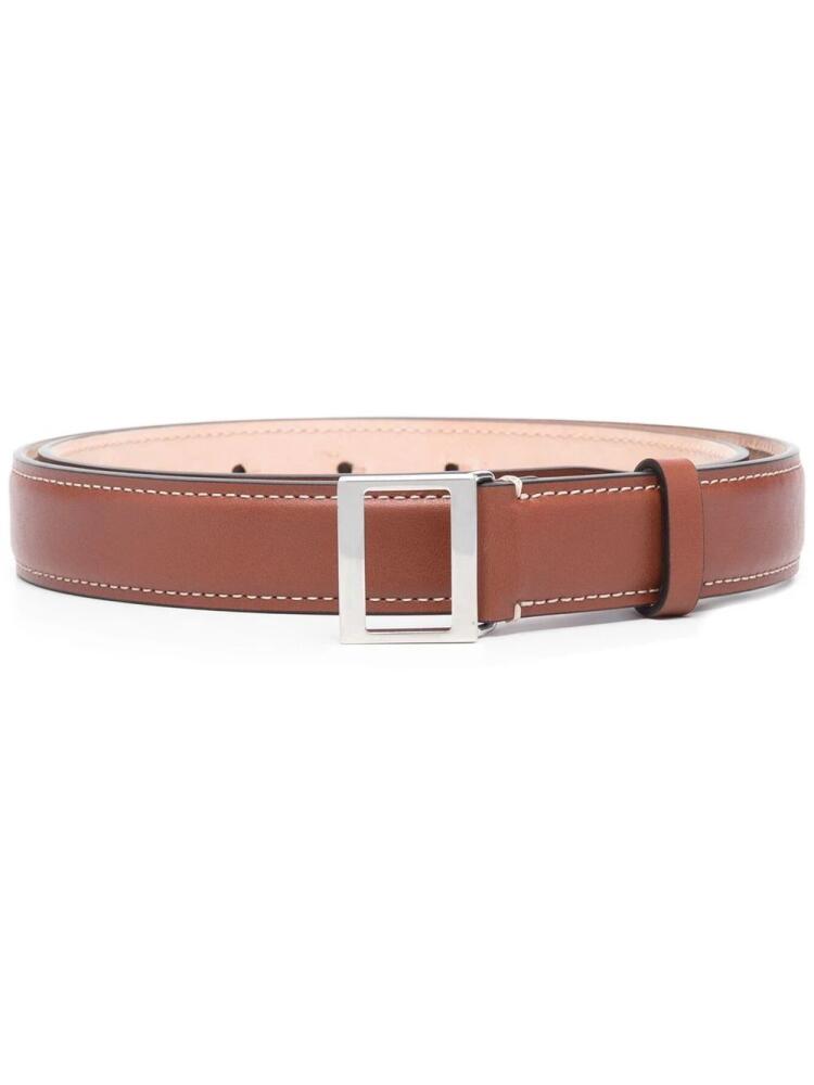 Acne Studios buckle-fastening leather belt - Brown Cover