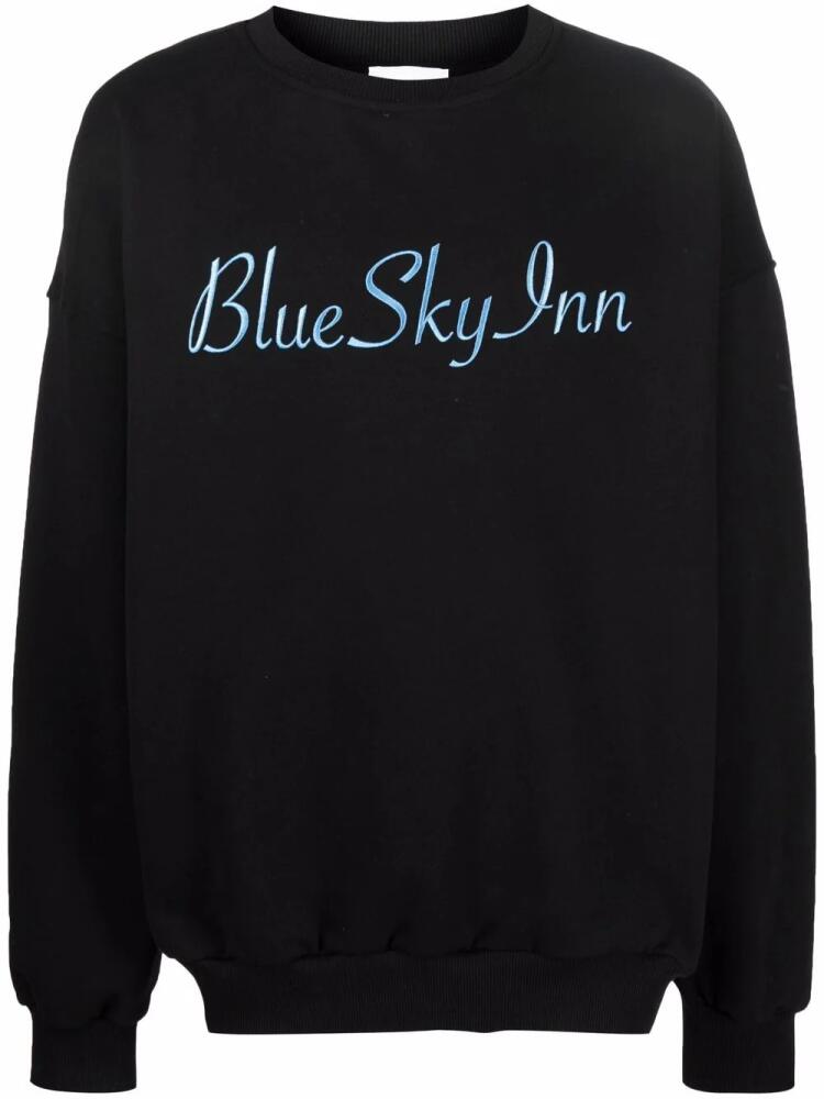 BLUE SKY INN embroidered-logo crewneck sweatshirt - Black Cover