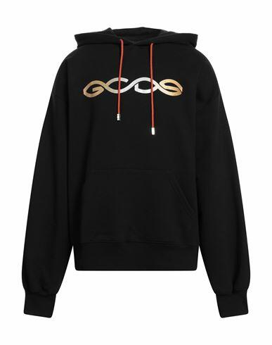 Gcds Man Sweatshirt Black Cotton Cover