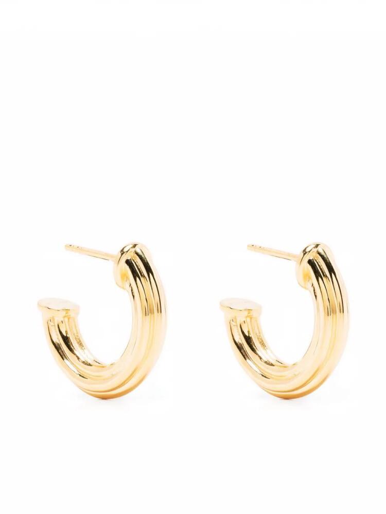 Missoma medium ridge hoop earrings - Gold Cover