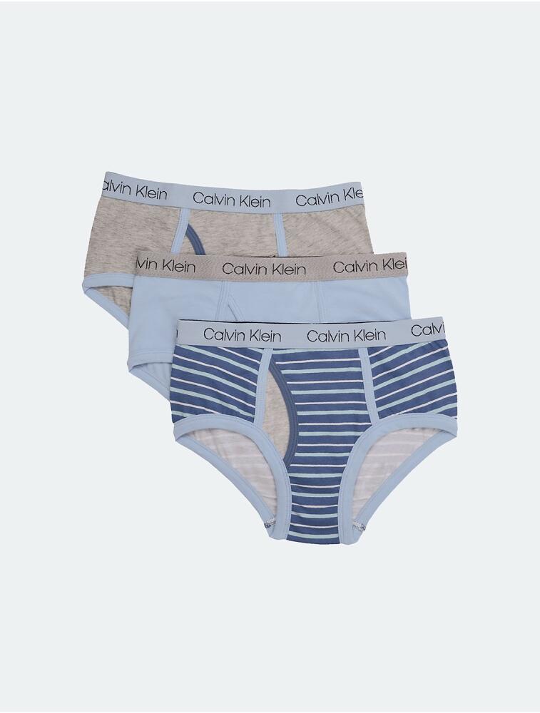 Calvin Klein Boys' Boys 3-Pack Cotton Stretch Logo Briefs - Multi Cover