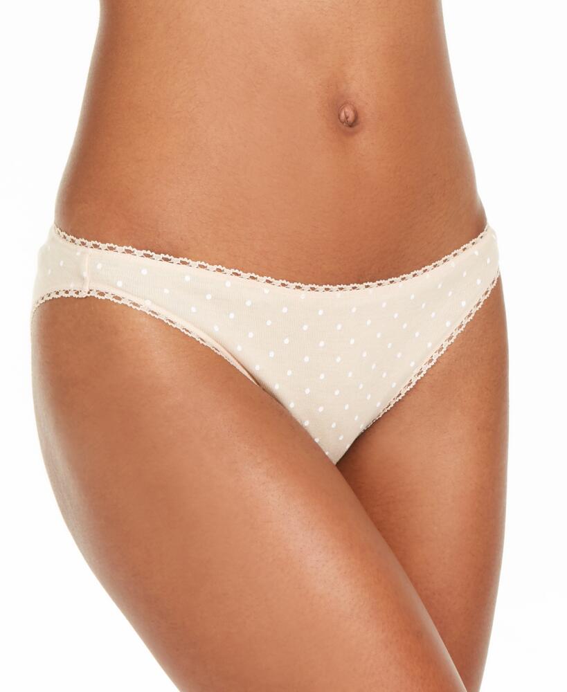 Charter Club Women's Everyday Cotton Bikini Underwear, Created for Macy's - Almond Latte Cover