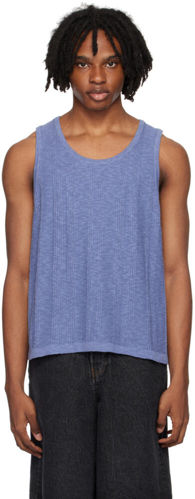 COMMAS Blue Tuck Stitch Tank Top Cover