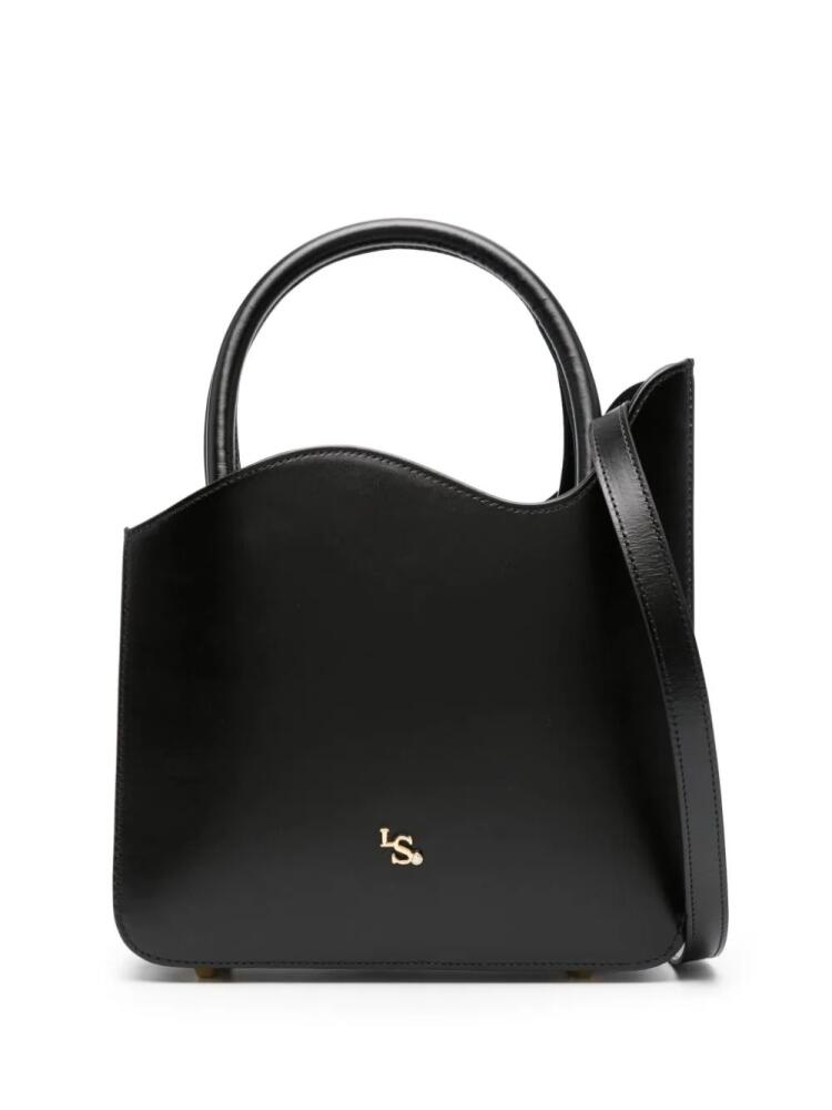 Le Silla medium Ivy logo-plaque leather tote bag - Black Cover