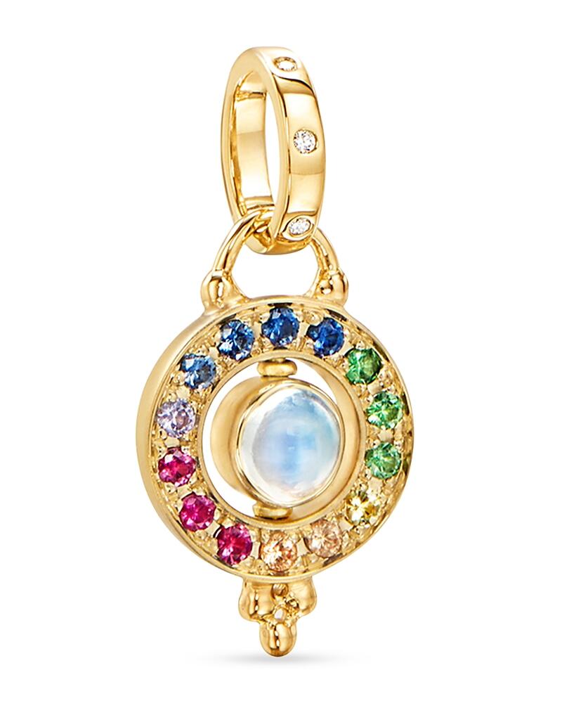 Temple St. Clair 18K Yellow Gold Celestial Multi-Gemstone Orbital Pendant Cover