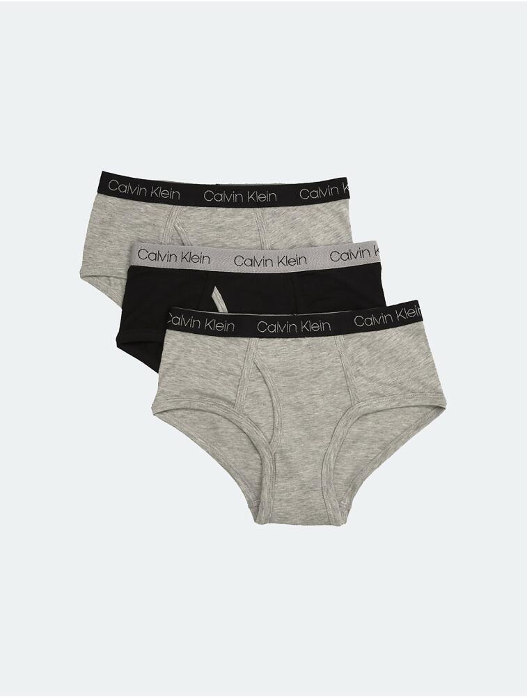 Calvin Klein Boys' Boys 3-Pack Cotton Stretch Logo Briefs - Multi Cover