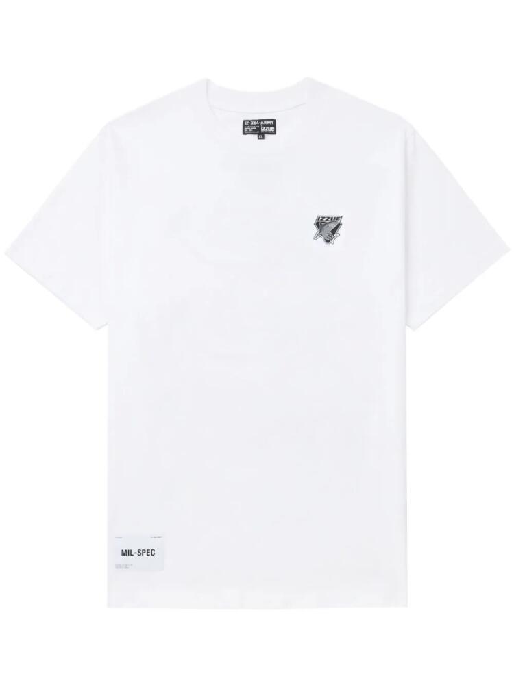 izzue shark-print cotton T-shirt - White Cover